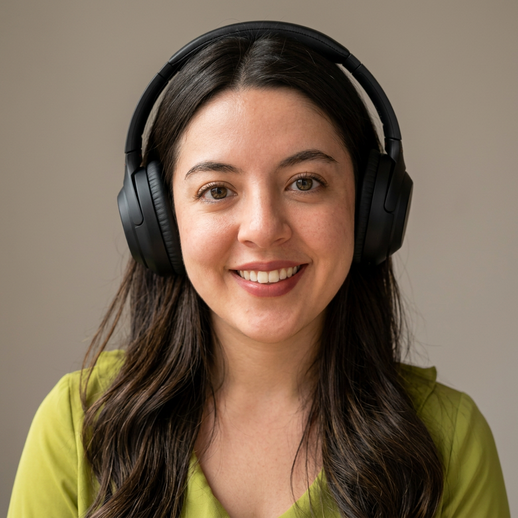 Native Spanish teacher on a live video call