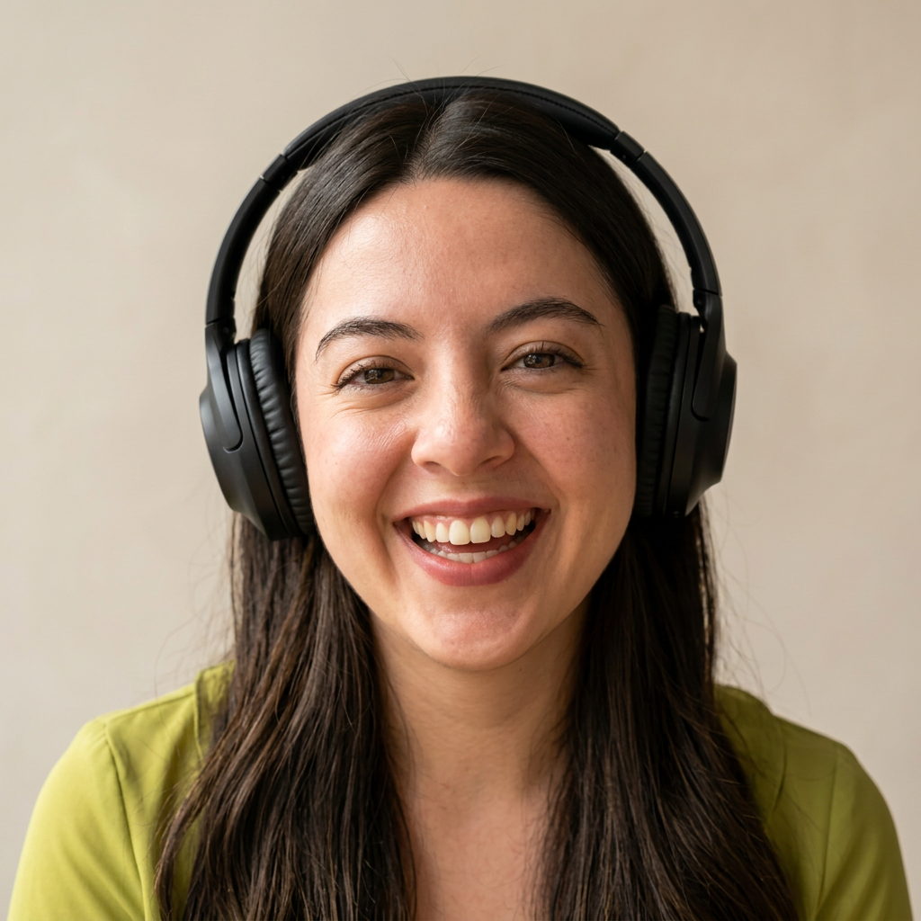 Native Spanish teacher on a live video call
